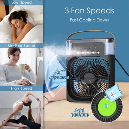 Mini Climatiseur Portable 3-en-1 USB – Ventilateur Brumisateur Purificateur d'Air LURAK