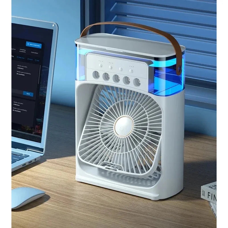 Ventilateur Brumisateur USB avec Veilleuse LED – Refroidisseur Portable Silencieux LURAK