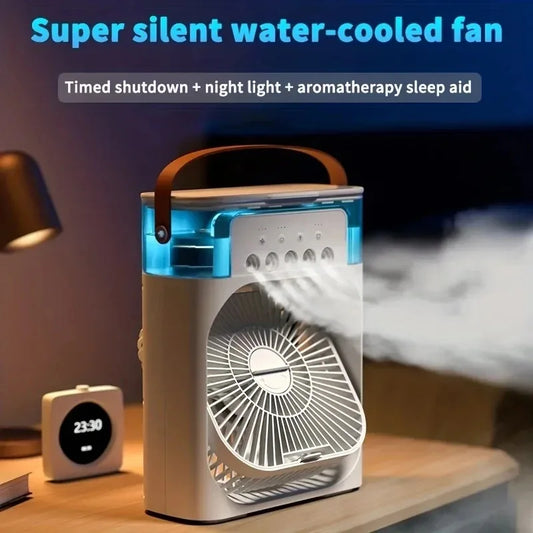 Ventilateur Brumisateur USB avec Veilleuse LED – Refroidisseur Portable Silencieux LURAK